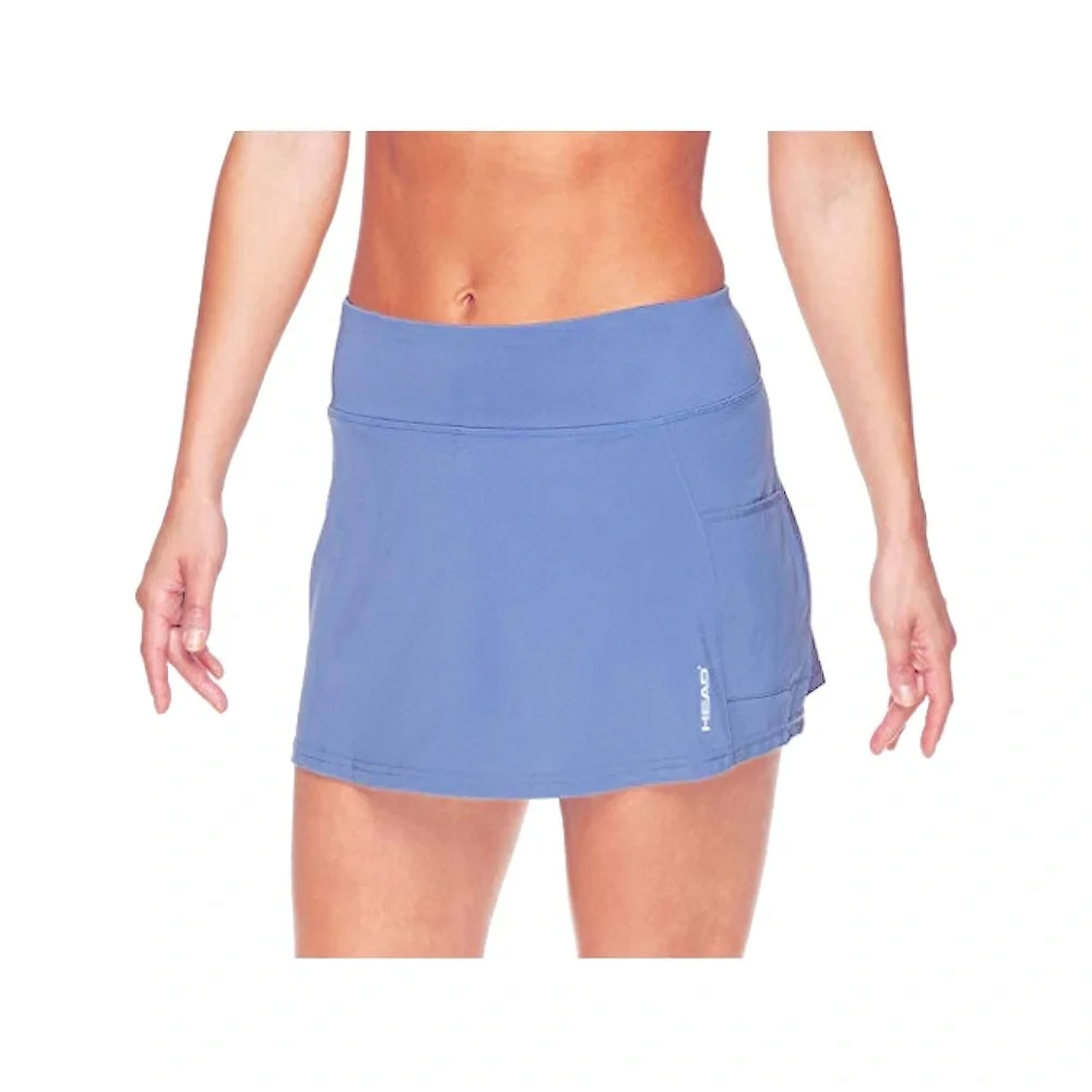 HEAD Heather Blue Purple Tennis Skirt Built In Shorts Athletic Athleisure Skort
